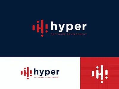 Hyper brand branding design icon letter logo mark negative space typography vector