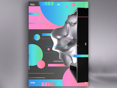 Unclassified Fluid Poster #89 3d graphic design challenge conception creation creativity design challenge graphic designer inspiration photoshop poster poster art poster design process speed art