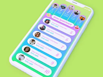 Daily UI- Day19 Leaderboard concept daily 100 daily 100 challenge daily challange dailyui day19 design ideas inspiration inspiring interface interface design leaderboard ui