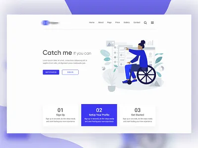 Believious Header Exploration #01 2019 agency animation branding clean color creative design flat icon illustration landing minimal typography ui uidesign ux vector web website