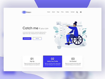 Believious Header Exploration #01 2019 agency animation branding clean color creative design flat icon illustration landing minimal typography ui uidesign ux vector web website