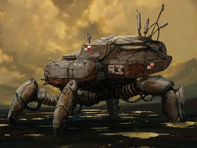 Marchofrobots2019 - Mech 2 conceptart corel painter corel painter 2019 marchofrobots marchofrobots2019