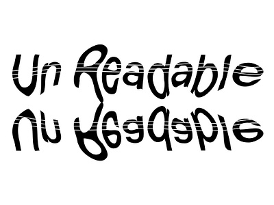 Un Readable black white graphic art graphic artist graphic design graphic studio minimalist minimalist design minimalist poster poster art poster design typogaphy typographic design typographic poster un readable