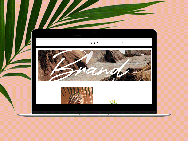 Gioia - Floating Products animation design fashion fashion blogger fashion shop floating products modern shop ui ux web webdesign website woocommerce wordpress