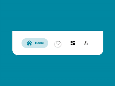 Navigation Bottom Bar | AdobeXd adobe adobexd animating animation app branding design graphic design icon identity illustration illustrator typography ui