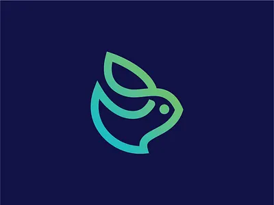 Rabbit Run animal cute design line mark rabbit run simple symbol