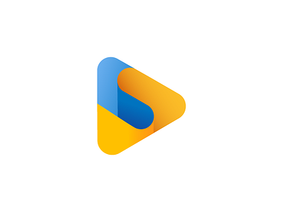 Logo concept for my own website gradient gradient color icon iconography logo play logo ui video web development