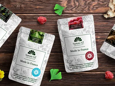 Nature AZ Packaging label label design label packaging pack design package package design packaging packaging design sticker sticker design supplement