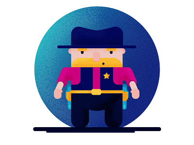 Cowboy cowboys design drawing illustration vector webdesign