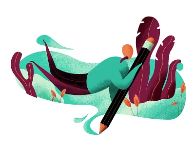 书写未来 app illustration ui ux web 插图