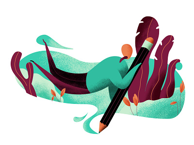 书写未来 app illustration ui ux web 插图