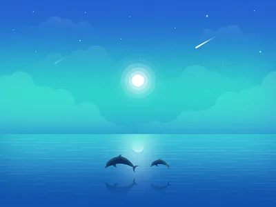 Sea wide 插图 景观