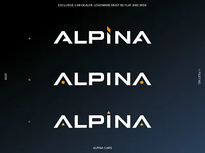 Alpina Cars brand designer branding branding agency design illustrator logo logodesign vector