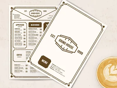 Vintage Menu Template cafe menu commerce drink menu elegant menu fast food menu food menu grunge menu menu design menu template minimalist menu multipurpose old menu print template restaurant menu retro street food vintage menu