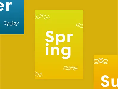 Spring Poster design gradient graphicdesign minimal poster posterdesign vector