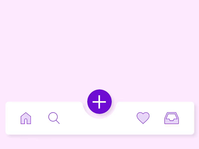 Bottom Bar animation animation app bottom bar bottom nav figma media menu nav bar principle app ui ux