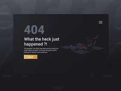 404 Page 404 404 error 404 page chess ninja trickery