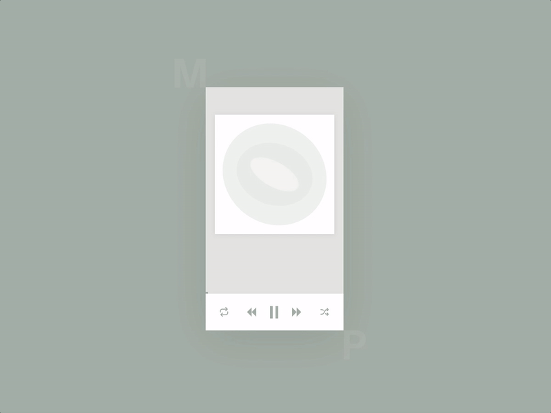 Music Player animation music player ui