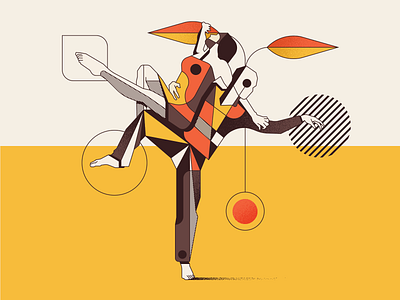 Orange Ecstasy colors dance ecstasy illustration illustrator orange passion vector