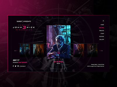John Wick 3 - Website - Casting casting casting page design chad stahelski halle berry ian mcshane john wick john wick chapter 3 john wick 3 john wick 3 website casting john wick 3 casting keanu reeves lance reddick