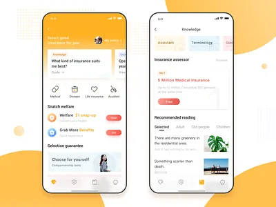 Insurance app insurance orange