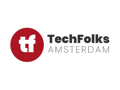 TechFolks Amsterdam logo branding design logo typography