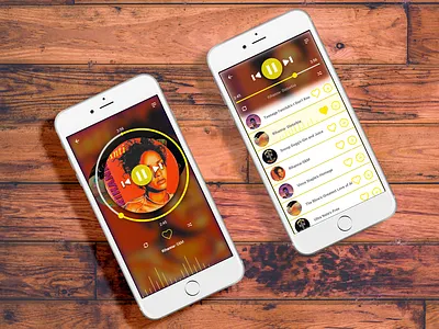 Music player mockup design mobile mobile app music app music player ui ui ux ui