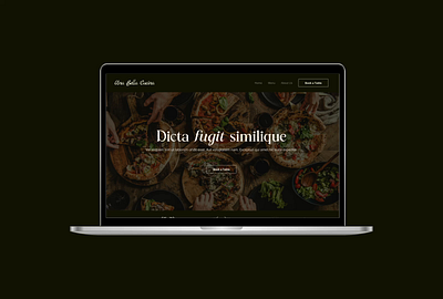 Landing Page for Una Bella Cucina design landing page ui ux webdesign