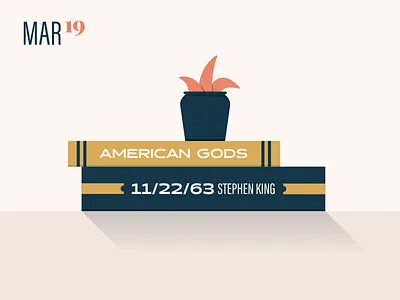 Books – March 2019 books design flat graphic design icon icons illustration reading simple vector