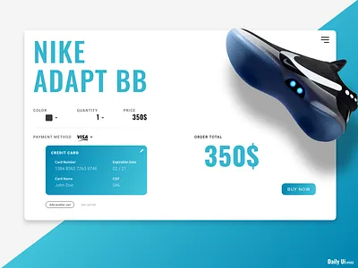 Credit Card Checkout daily art dailyui dailyui 002 desktop shoe ui.