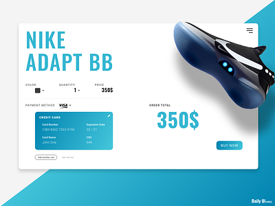 Credit Card Checkout daily art dailyui dailyui 002 desktop shoe ui.