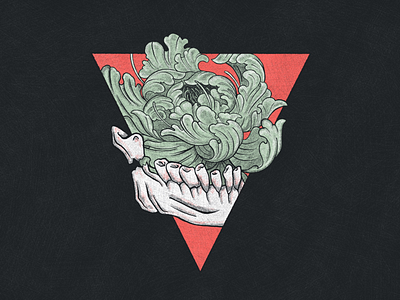 Life alchemy bone broken bone chrysanthemum flow halftone illustration jaw jawbone rad. teeth texture triangle true grit texture supply