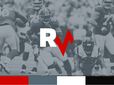 RotoViz Rebrand branding fantasy football football logo logos re brand rebrand sports sports branding