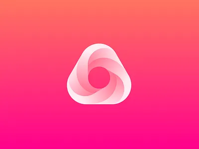 Triangle Logo affinity branding design flat gradient icon logo simple triangle triangle logo unused vector