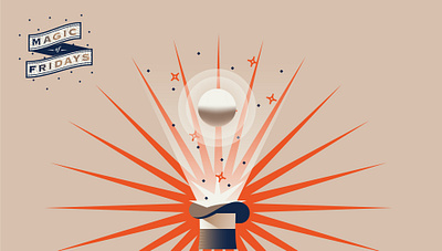 Magicy of Fridays brand brand design branding design gradient graphic design illustration logo logo design magic magic illustrations presentation vector