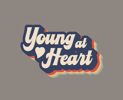 Young at Heart branding design graphic design logo typography