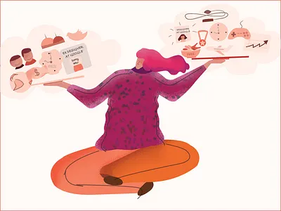 16th Illustration - Created for my blog on uxdesign.cc affinity affinity designer art blog digital art digital illustration flat illustration illustration vector vector art vector artworks visual visual design woman illustration