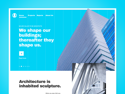Architecture landing page concept architecture concept css full layout html landing page design ui ux web