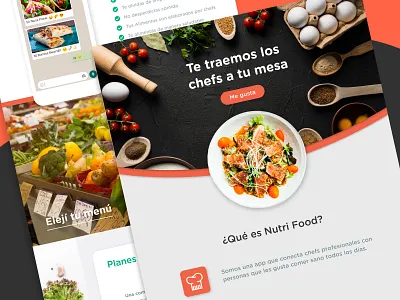 Wulpers - Chef's Landing landing page ui ux web web design