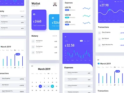 Financial Interface app design icon ui ux