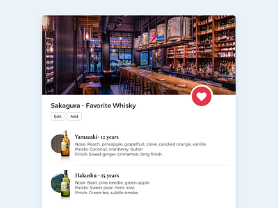 D2 card design favorite food illustration menu ui vector