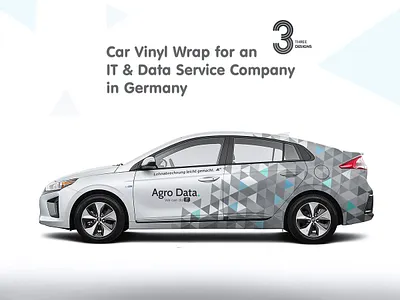 Car winyl wrap for an IT & Data Service Company brand and identity branding car car wrap graphic design wrap wrapping