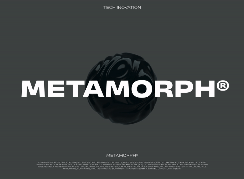 METAMORPH® 3d animation branding graphic design logo motion graphics ui