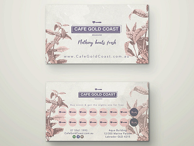 Loyalty cards for Cafe on the Gold Coast, Australia branding cafe branding cafe logo flat graphic design logo logo design loyalty loyalty card loyalty program