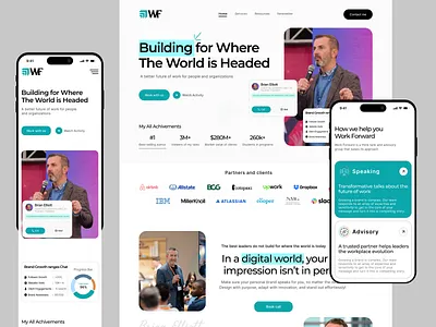 Personal Branding Coach Website Landing Page Design agency website best ui branding design good design graphic design landing page minimal website personal branding website personal website popular design sayedur06 ui ux