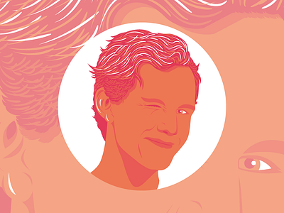 Profilepicture 2d 4 color adobe illustrator amateur design flat flat design illustration illustrator illustrator art illustrator cc orange portrait portrait art portrait design profile design profile image red self portrait vector