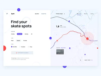 Skate App Day Theme app dashboard design digital gui inteface interaction design panel ux ui web webdesign website