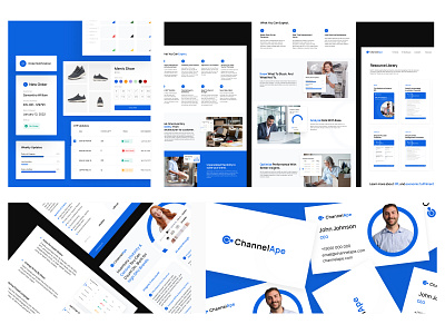 B2B SaaS Rebrand: ChannelApe b2b branding component design figma graphic design homepage illustration logo marketing ui vector website