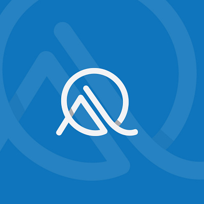 AQ or QA Modern Logo brand branding design graphic design logo vector