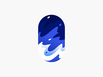 Water app golden ratio gradient illustration illustrator ui vector